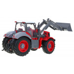 RC traktor s vlečkou 2,4Ghz 1:28 červený RTR